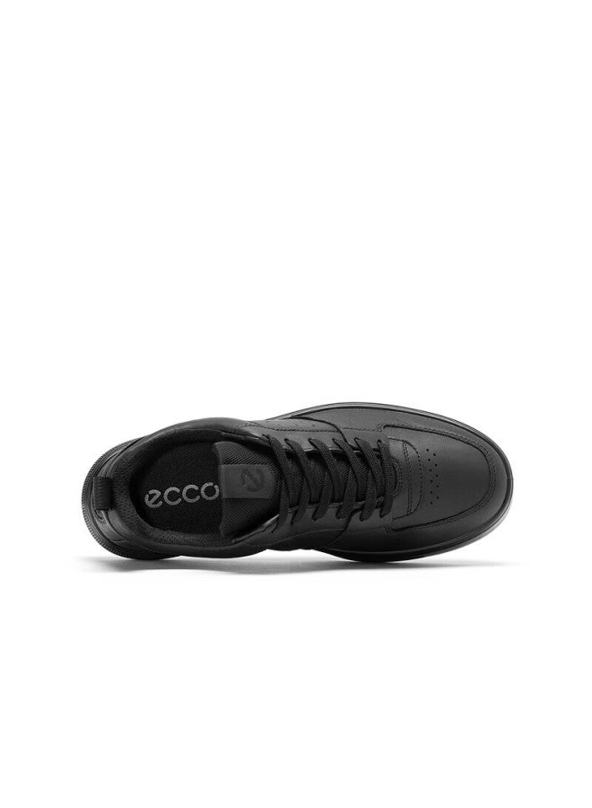 Ecco Thick-soled Casual Shoes, Cowhide Color-block Versatile Trendy Sneakers, Street 720 Men's Shoe Series 520814, Black, Size 41 - Image 2