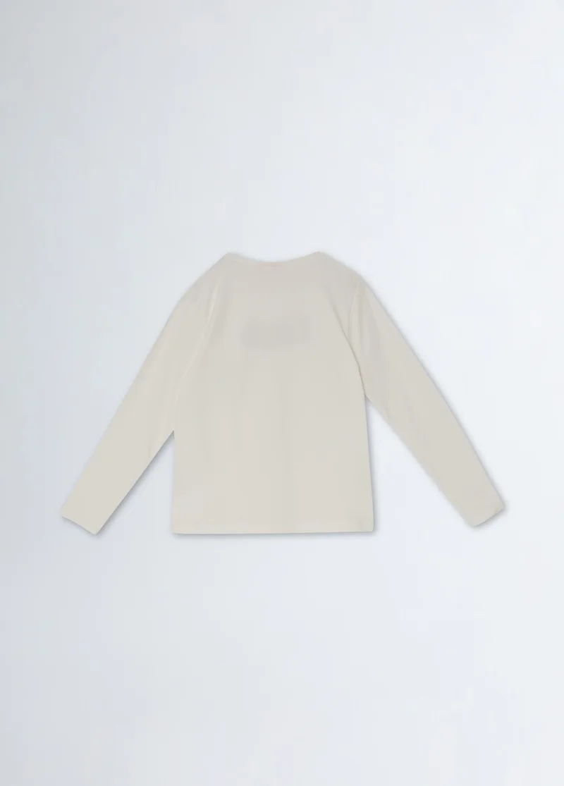 Liu Jo T-shirt with logo and gemstones