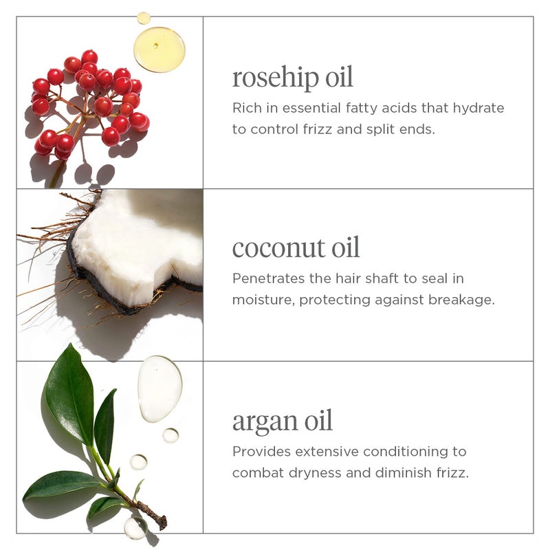 Briogeo Farewell Frizz Rosarco Milk Leave-In Conditioning Spray, Anti Frizz Leave In Conditioner for Curly Hair, Hair Detangler Spray & Hair Moisturizer with Argan Oil, Vegan, Cruelty-Free, 5 fl oz - Image 3