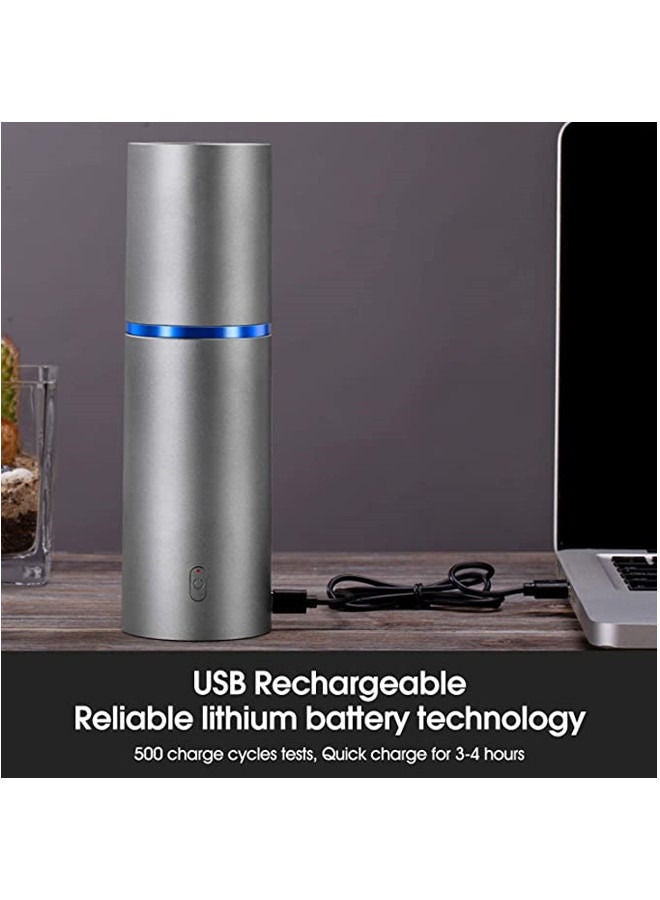 ISank مكنسة كهربائية صغيرة، منفضة هواء ومضخة يدوية 3 في 1، مكنسة كهربائية صغيرة محمولة لاسلكية، قابلة لإعادة الشحن عبر USB، سهلة التنظيف لسطح المكتب ولوحة المفاتيح والدرج والجزء الداخلي للسيارة والشقوق الأخرى، مساحات صغيرة - Image 5