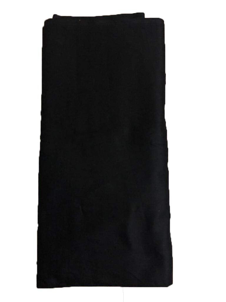 NK Textiles Womens PlainSolid 100 Pure Cotton Unstitched Fabric for Making Kurti Palazzo Salwar Gown Garment etc Dress Material 10 Color Options Black - Image 1