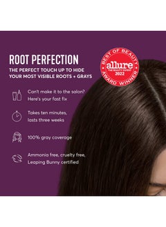 Madison Reed Madison Reed Root Perfection Permanent Root Touch Up, Dark Brown 5N Calabria, 10 Minutes for 100% Gray Root Coverage, Ammonia-Free Hair Dye, Two Applications  - Image 4