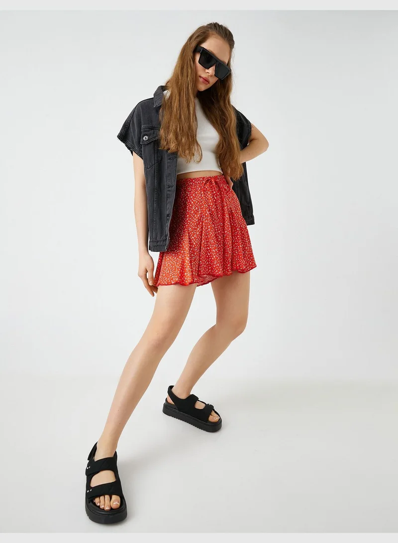 كوتون Pleated Mini Skort