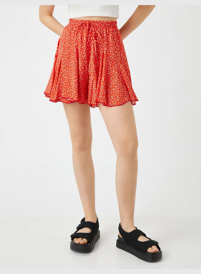 كوتون Pleated Mini Skort