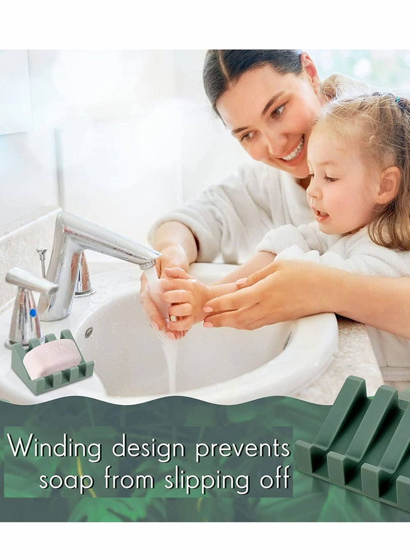 2 Pack Drainage Soap Dishes - Perfect for Kitchen, Bathroom, Camping & Gym Accessories - Image 3