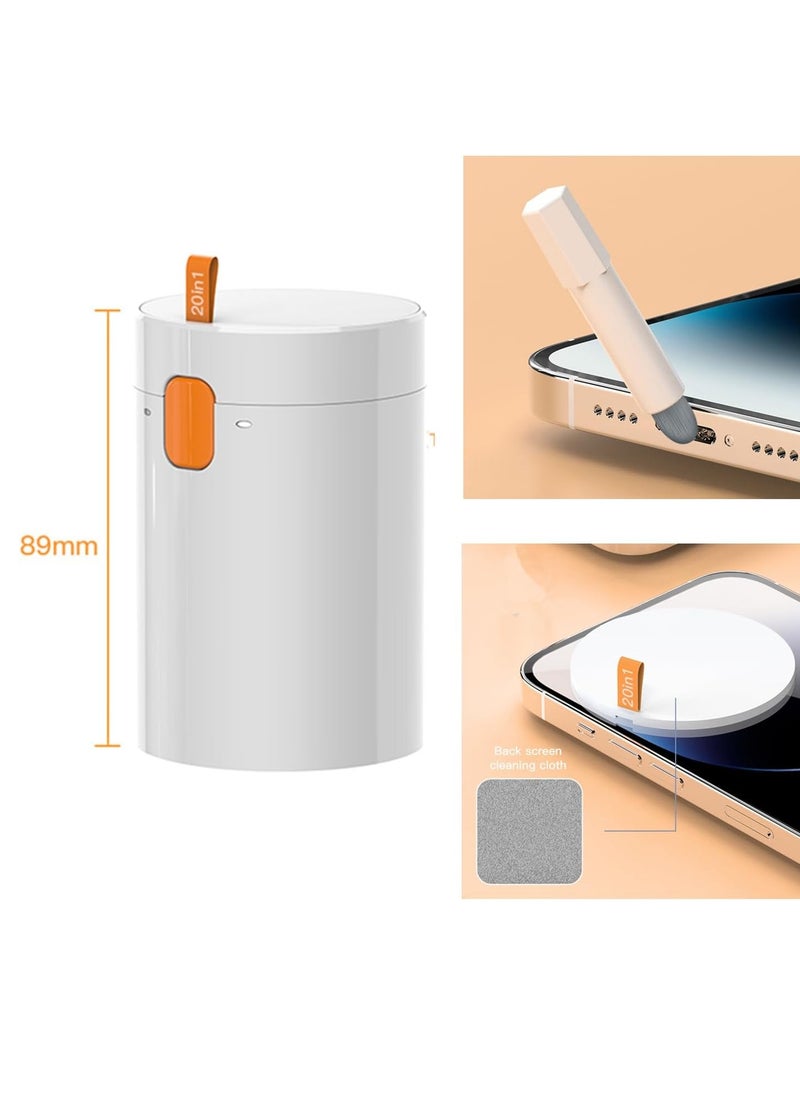 TIGER - 20-in-1 Multifunctional Cleaning Kit for Apple AirPods, iPhone, iPad, Charging Ports, Camera Lenses, Earbuds, Laptop, Mechanical Keyboards, SIM Ejector Tool – Complete Electronic Cleaning Solution - Image 1