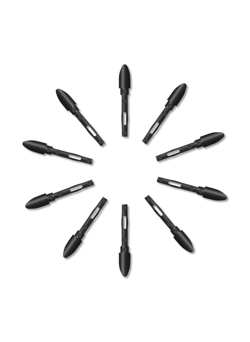 HUION 10-Piece Replacement Pen Nibs Set Black - Image 1