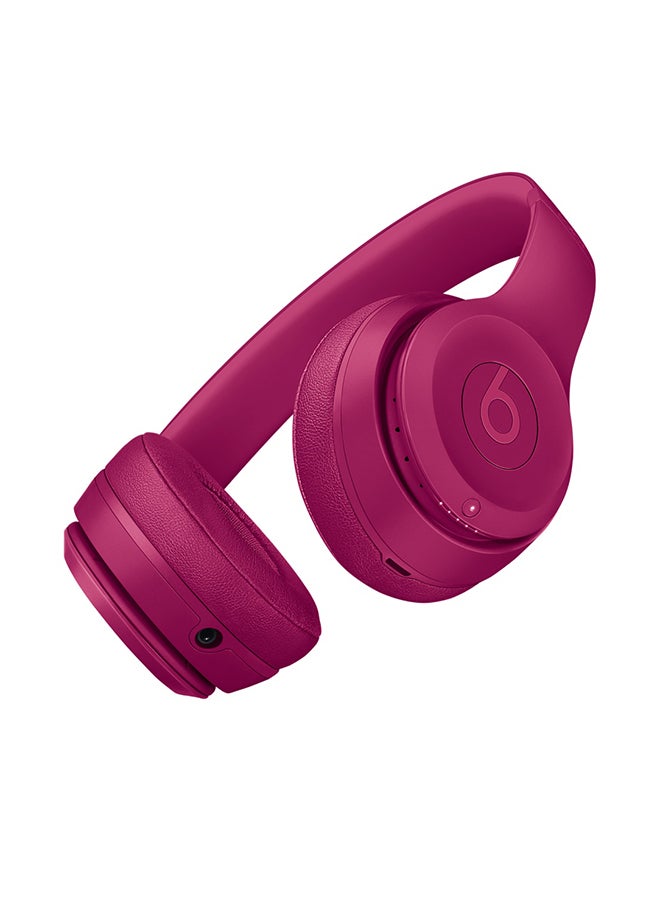 beats Solo3 Wireless On-Ear Headphones Neighborhood Collection Citrus Red - Image 3