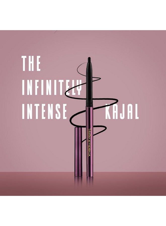 DAZLLER Eterna Blackfinity Kajal 0.35G Matte Ultracreamy Texture Rich Color Payoff 8Hr Power Stay Waterproof Smudgefree Enriched With Herbal - Image 3