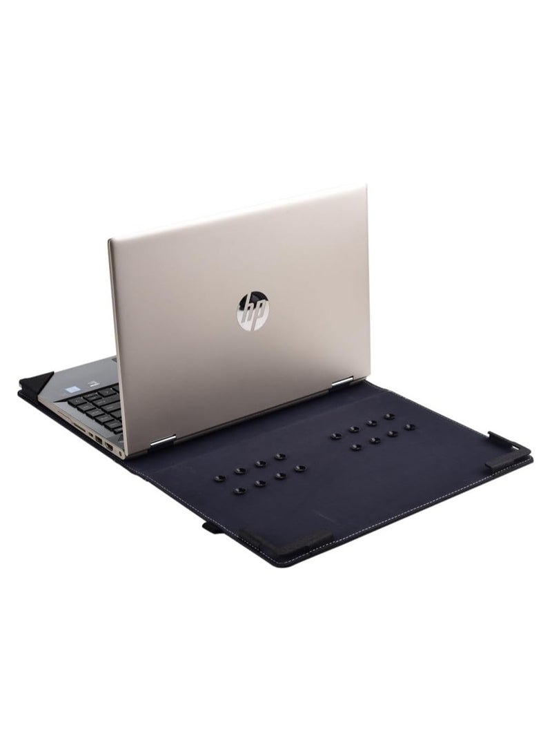 general حافظة حماية متوافقة مع أجهزة الكمبيوتر المحمول HP Pavilion X360 مقاس 14 بوصة 14S-CR 14-dh 14m-dw 14m-cd 14s-cr 14-cd، غطاء حماية لجهاز الكمبيوتر المحمول من جلد البولي يوريثان - Image 2