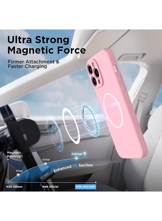 اس-توب جراب لهاتف iPhone 13 Pro مصنوع من السيليكون مع كوب شفط MagSafe مع فيلم شاشة - Image 3