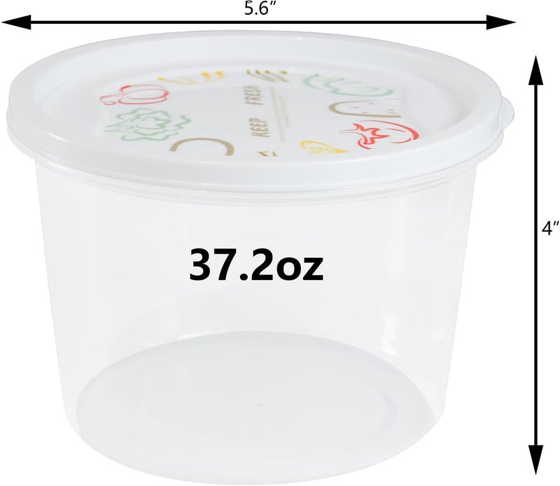 Pujito Stackable Pizza Dough Proofing Boxes Dough Proofing Container with Lid 1100ml portion (3) - Image 2