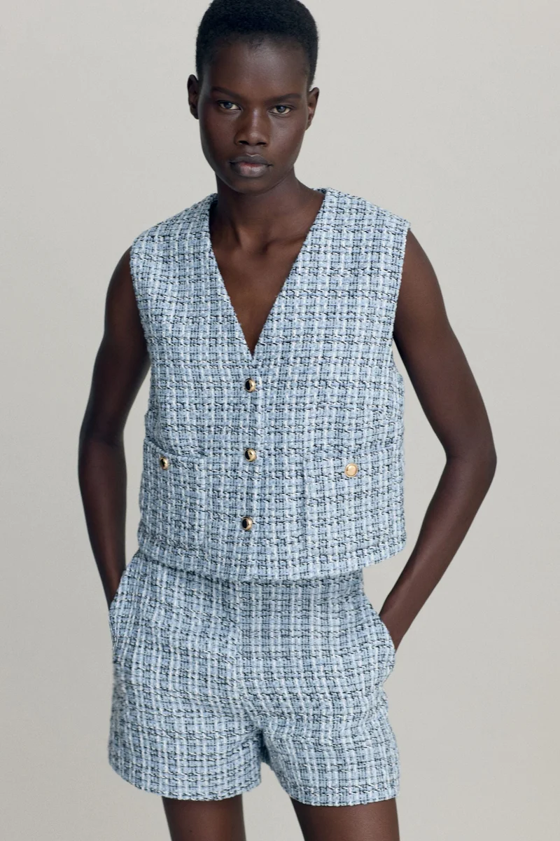 H&M Bouclé waistcoat