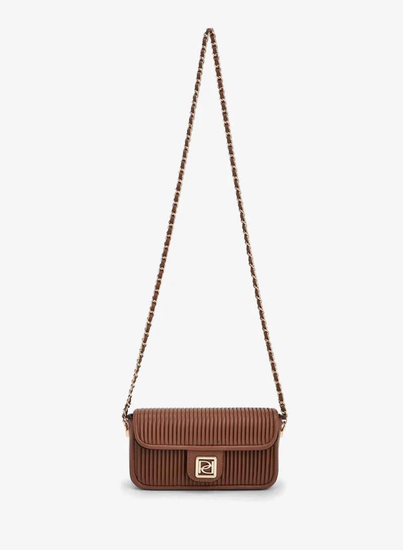 بابريكا Pleated Crossbody Bag With Chain Strap
