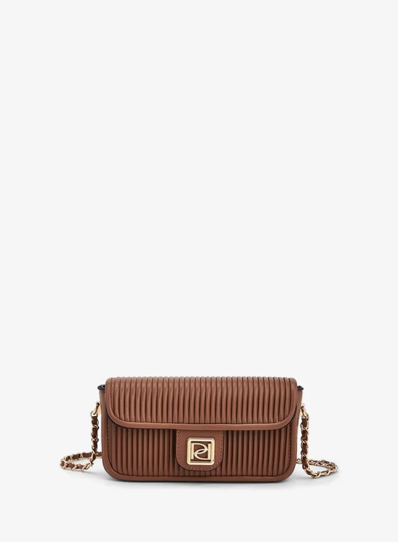بابريكا Pleated Crossbody Bag With Chain Strap