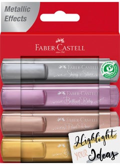 FABER-CASTELL FC Textliner 46 Metallic Wallet of 4 