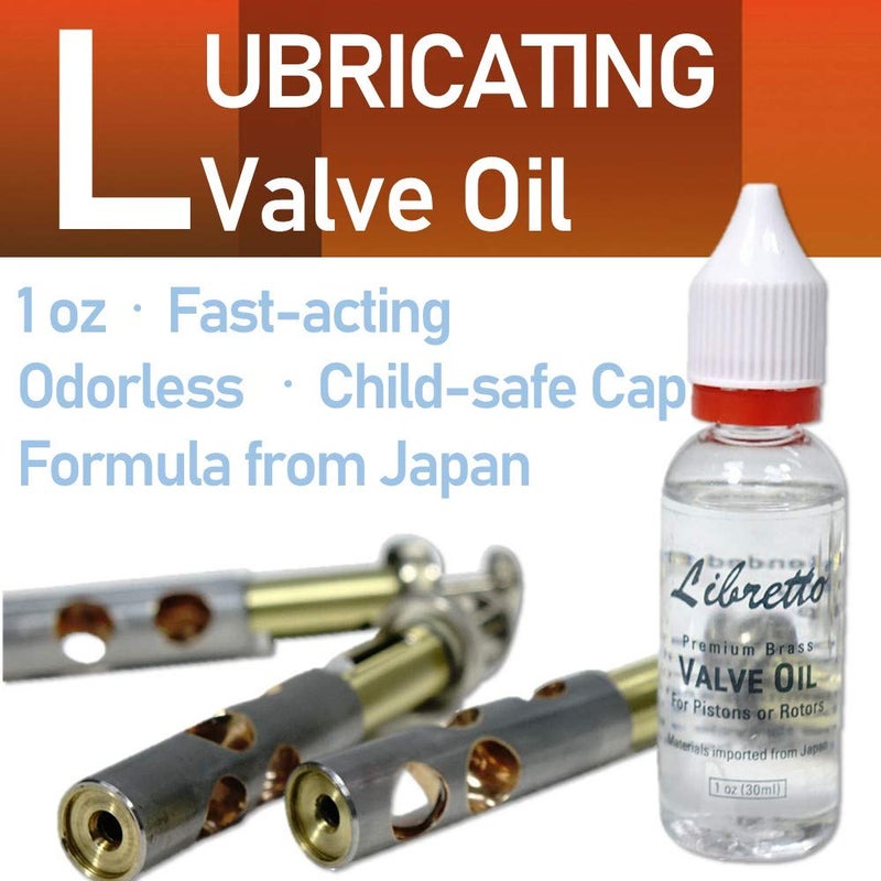 Libretto Trumpet (Cornet) All-Inclusive Care Kit w/Instructions: Valve Oil+Slide Grease+Cleaning Cloth+Mouthpiece/Valve/Bore Brushes, Giftable Handy Case, Time to Clean & Extend Life of Your Trumpet! - Image 4