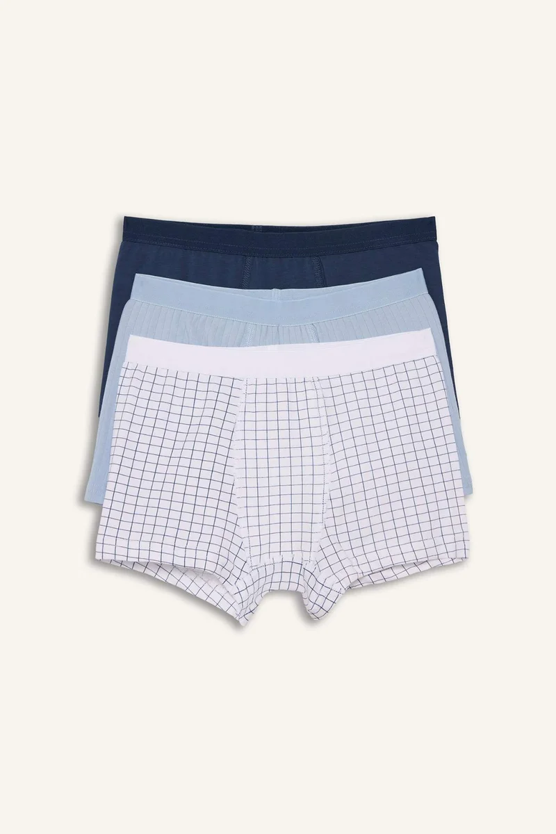 ديفاكتو Boy Ribbed 3 Piece Boxers