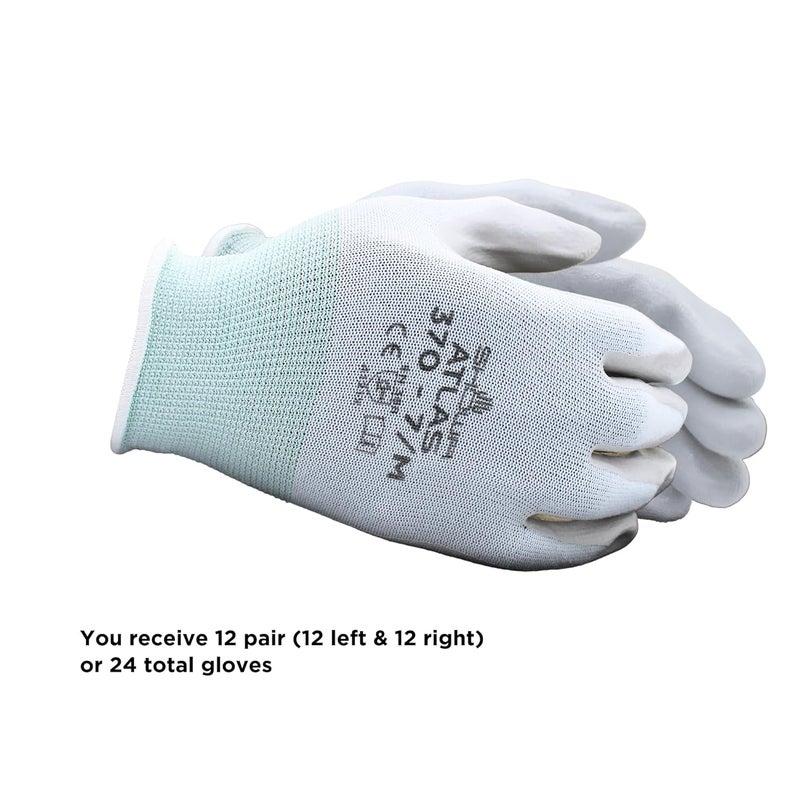 SHOWA Atlas 370 Nitrile Palm Coating Gloves - Pack of 12 Pairs, X-Large - Image 2