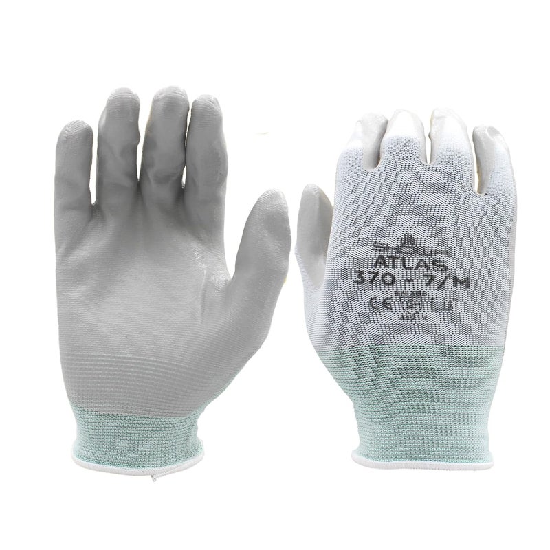 SHOWA Atlas 370 Nitrile Palm Coating Gloves - Pack of 12 Pairs, X-Large - Image 1