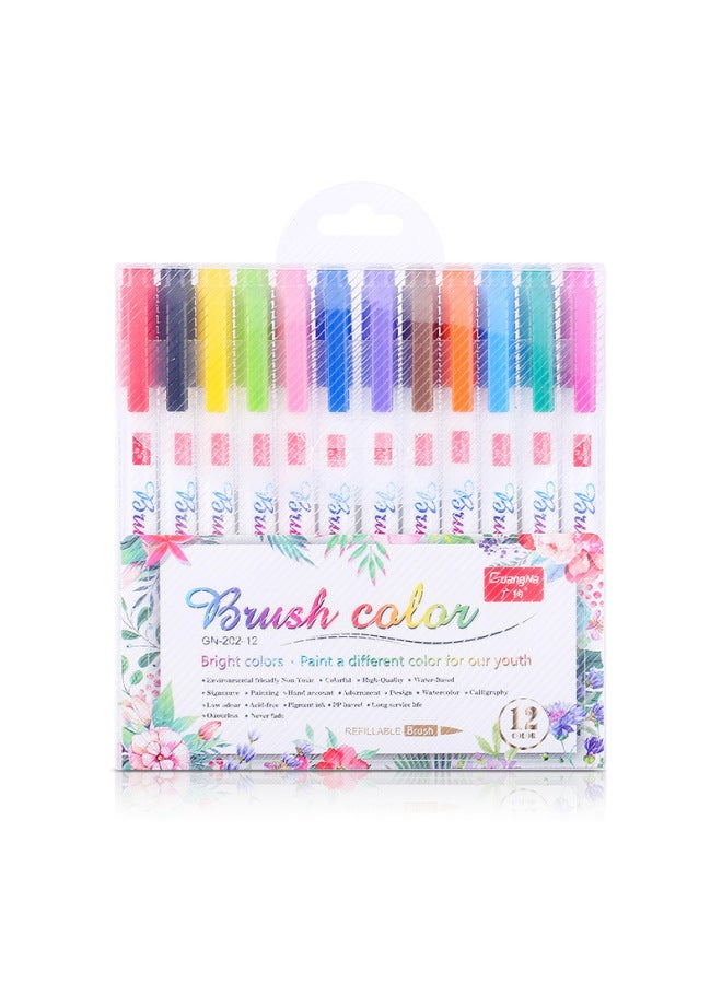 GuangNa Calligraphy Pen Xiu Li Pen Soft Pen Can Add Ink Writing Pen Soft Brush Copy Sutra Signature Nomination Pen Small Large Letter - Image 1