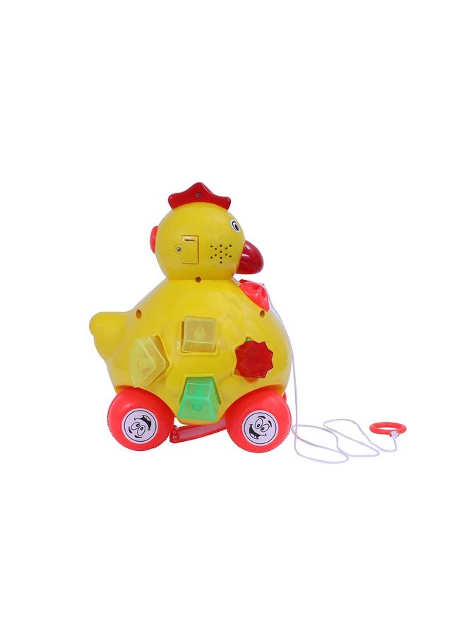 Toy Zone Toyzone Hen Pull Along-71525 | Infant and Pre-School Toy | Free Wheel Toy | Early Age Development Toys for Kids | Pulling Toy with Cord| Push N Pull Toy  - Image 4