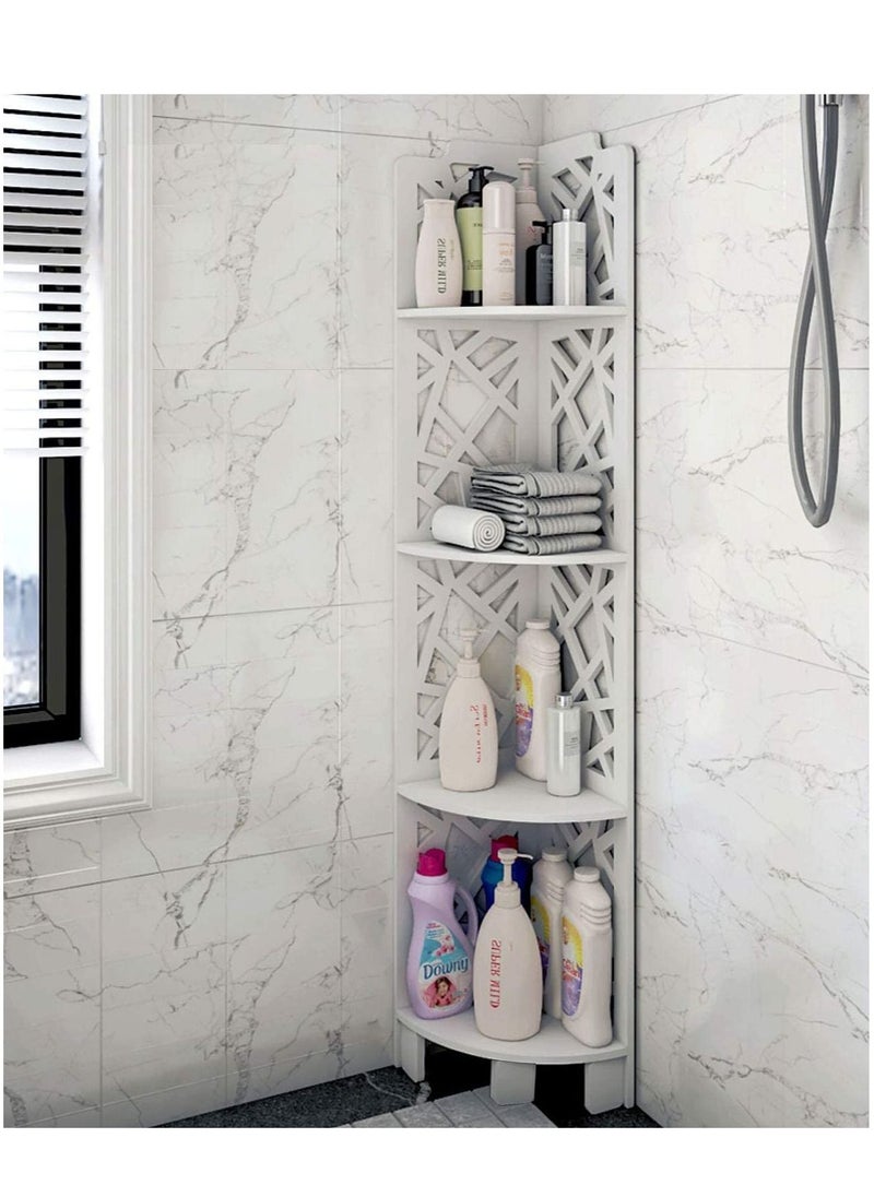 LINGWEI - Bathroom Corner Stand Shower Caddy Corner Shelve Sink Organizer Bathroom Shelving Unit Bathroom Storage Organizer Corner Bathroom Stand Display Rack For Bathroom Kitchen - Image 1