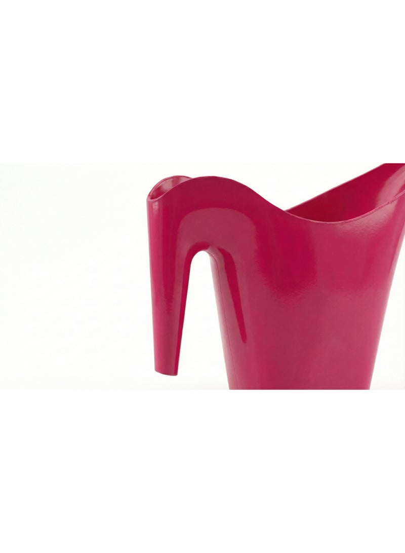 Vibrant Fuchsia Plastic Long Spout Watering Can 2-Litre Capacity for Indoor & Outdoor Houseplants - Manual Garden Watering Pot & Supplies - Image 5