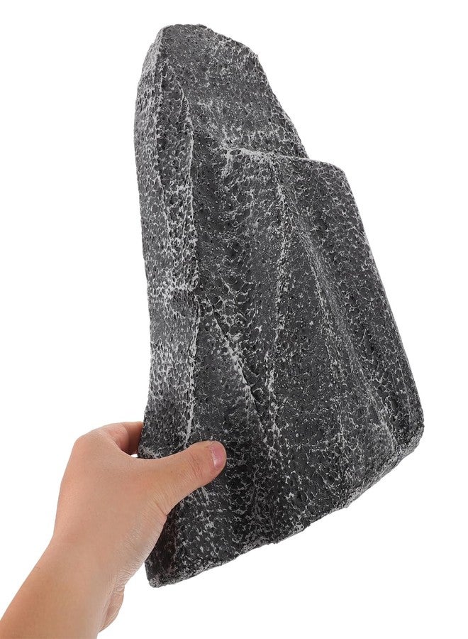 ifundom Lightweight Fake Rock 11.81X8.66X4.92In Realistic Artificial Yard Rock Outdoor Garden Decor for DIY Lawn Aquarium Terrarium Landscape - Image 3
