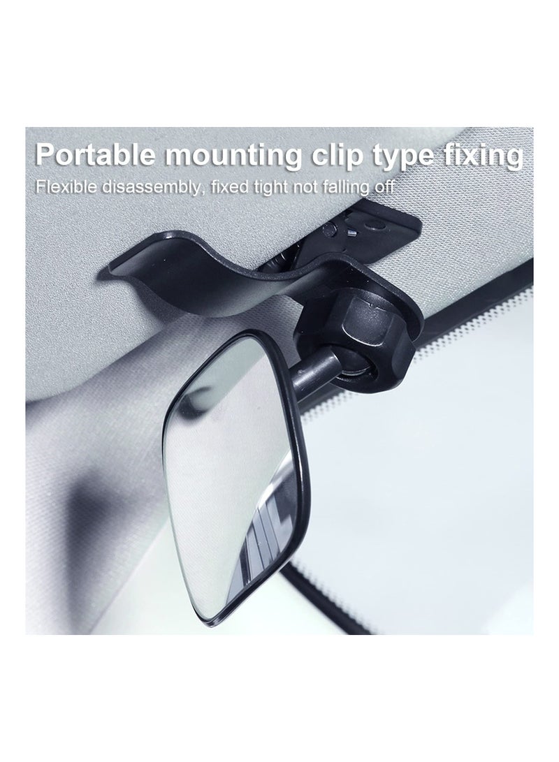 KASTWAVE Baby Car Mirror for Rear View, Shatterproof Baby Backseat Mirror with Clip 360 Degree Adjustable Safety Car Seat Mirror for Back Seat Rear Facing Infant Clear Wide Vision Rear Facing Car Seat Mirror - Image 5