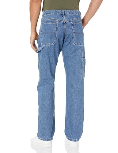 Wrangler Authentics Men's Classic Carpenter Jean, Antique Stone, 36W x 30L - Image 2