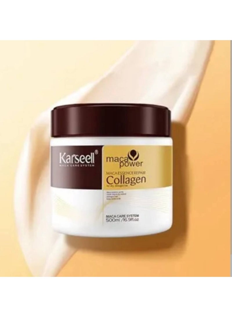 كارسيل حمام كريم كارسيل بالكولاجين – ترطيب وإصلاح عميق للشعر التالف والجاف 500 مل - Image 1