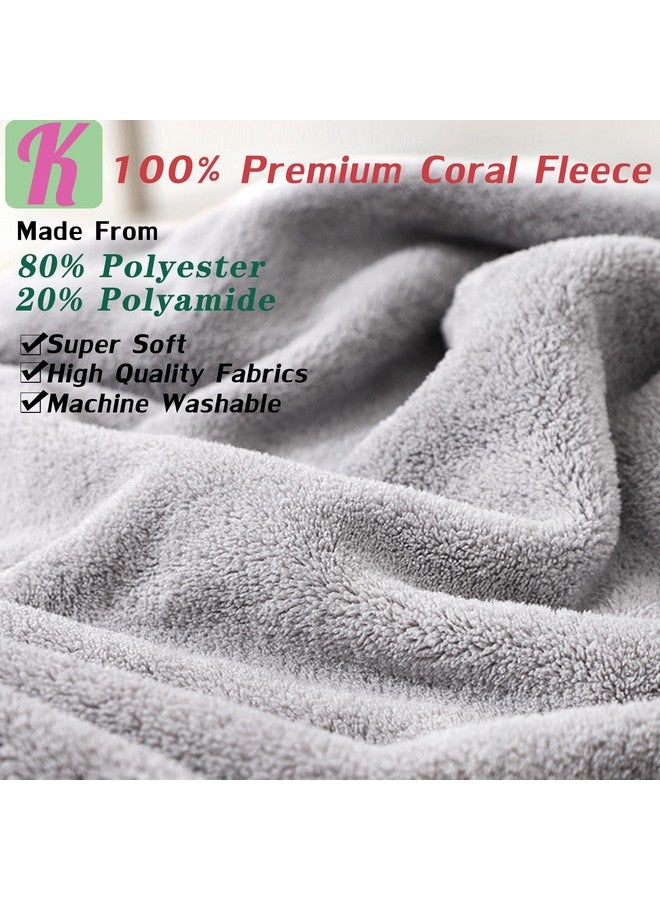 kmilro Baby Hooded Towels 4 Pack Unisex Bath Essentials 31.5x31.5 in Coral Fleece Super Soft Absorbent Baby Towels Newborn Necessities Gift Baby Stuff Towel with Hood for Boy, Girl, Babies, Toddlers - Image 2