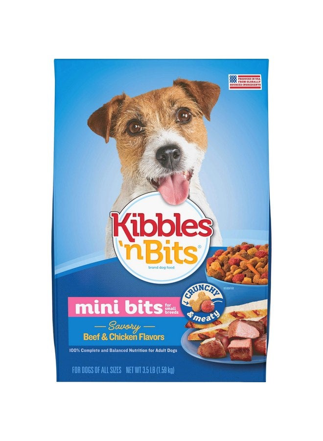 Kibbles 'N Bits Dog Food Small Breed Mini Bits Savory Beef And Chicken Flavor - Image 1