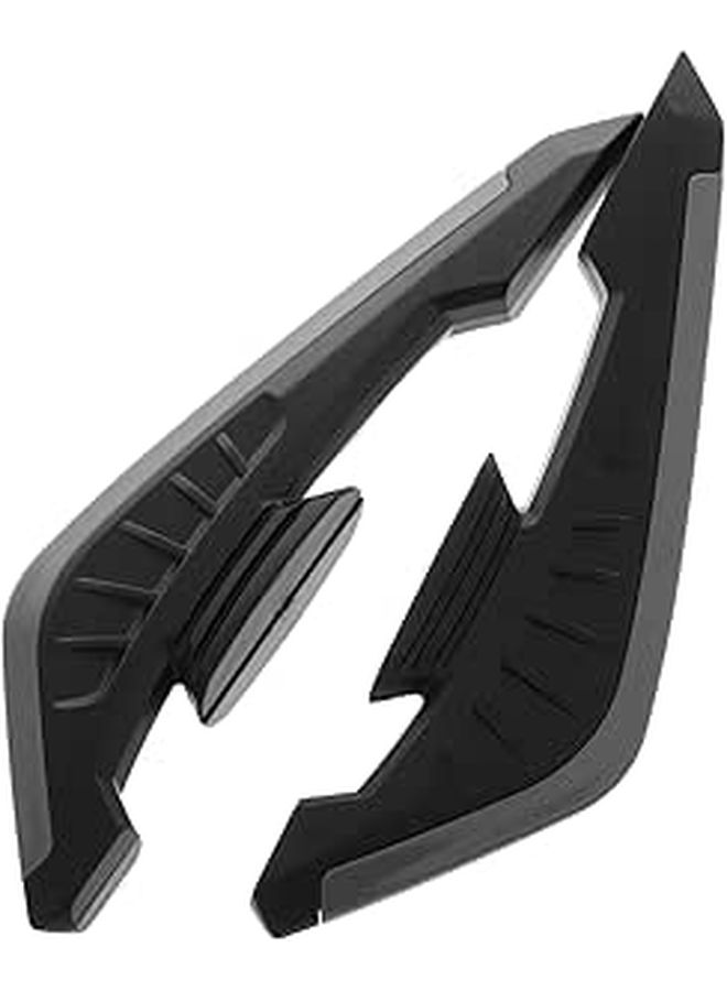 Motorcycle Side Wing Spoiler Aerodynamic Fairing Easy Installation Robust Design Grey - Image 1