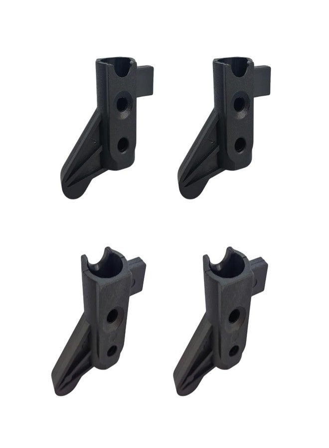 Toeloioh 4Pcs Rollator Backrest Brackets, Backrest Pivot Brackets for Rollator, Universal Rollator Backrest Replacement Parts (Without Hardware) - Image 1