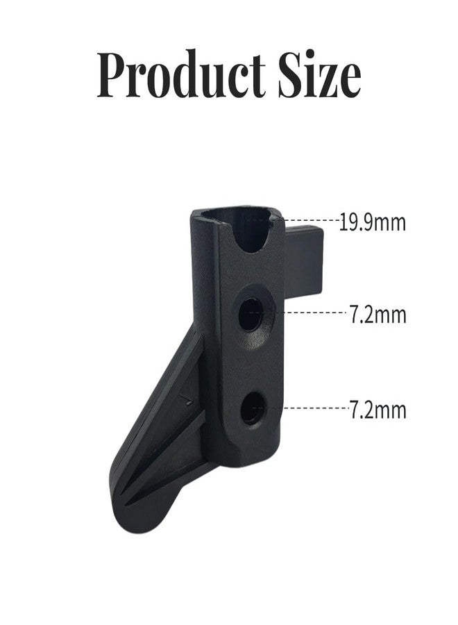 Toeloioh 4Pcs Rollator Backrest Brackets, Backrest Pivot Brackets for Rollator, Universal Rollator Backrest Replacement Parts (Without Hardware) - Image 2