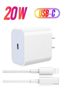 20W USB C PD Charger Plug Power Delivery Type C Adapter Compatible With MacBook Pro/Air, iPad Pro, New iPad 9, iPad mini 6, iPhone 13 Pro/13 Pro Max/13/13 mini/12 Pro Max/11 Pro,Galaxy S20+,etc
