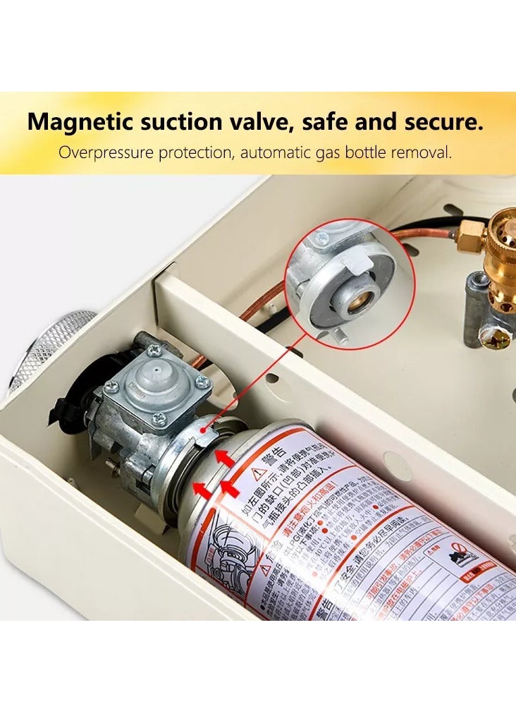 GO2CAMPS Outdoor Camping Stove High Power - Output Camping Stove With Carry Case Backpacking Stove | High Powerful Flame For Outdoor Cooking | Portable Mini Camping Stove ( Random Color Available - Black,White, Green) - Image 5