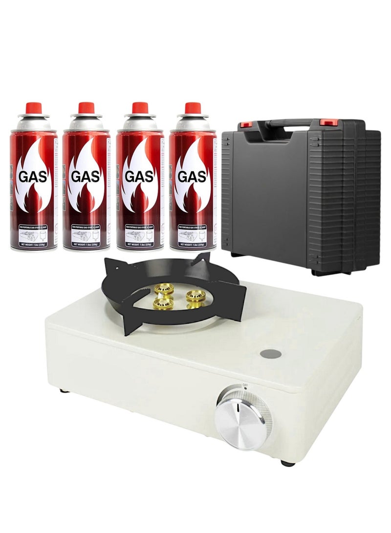 GO2CAMPS Outdoor Camping Stove High Power - Output Camping Stove With Carry Case Backpacking Stove | High Powerful Flame For Outdoor Cooking | Portable Mini Camping Stove ( Random Color Available - Black,White, Green) - Image 2