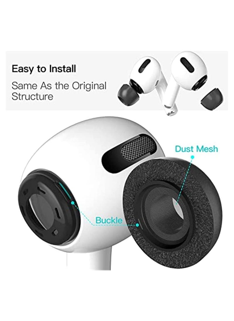 Generic - 3 Pairs Replacement Ear Tips Compatible with Apple Air Pods Pro, Memory Foam Reducing Noise in-Ear Anti-Slip Eartips Accessories (Fit in The Charging Case) (S/M/L, Black) - Image 1