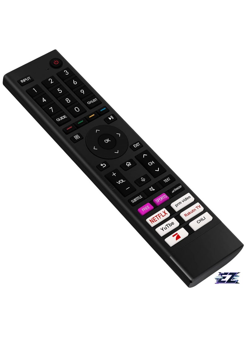ELTRAZONE Remote Control ERF3I80 ERF3I80H Replacement Voice Remote Control Suitable for Hisense Smart TV 55A6GG 75A6GG 65A6GG 70A6GG 43A6GG 50A6GG with battery - Image 2