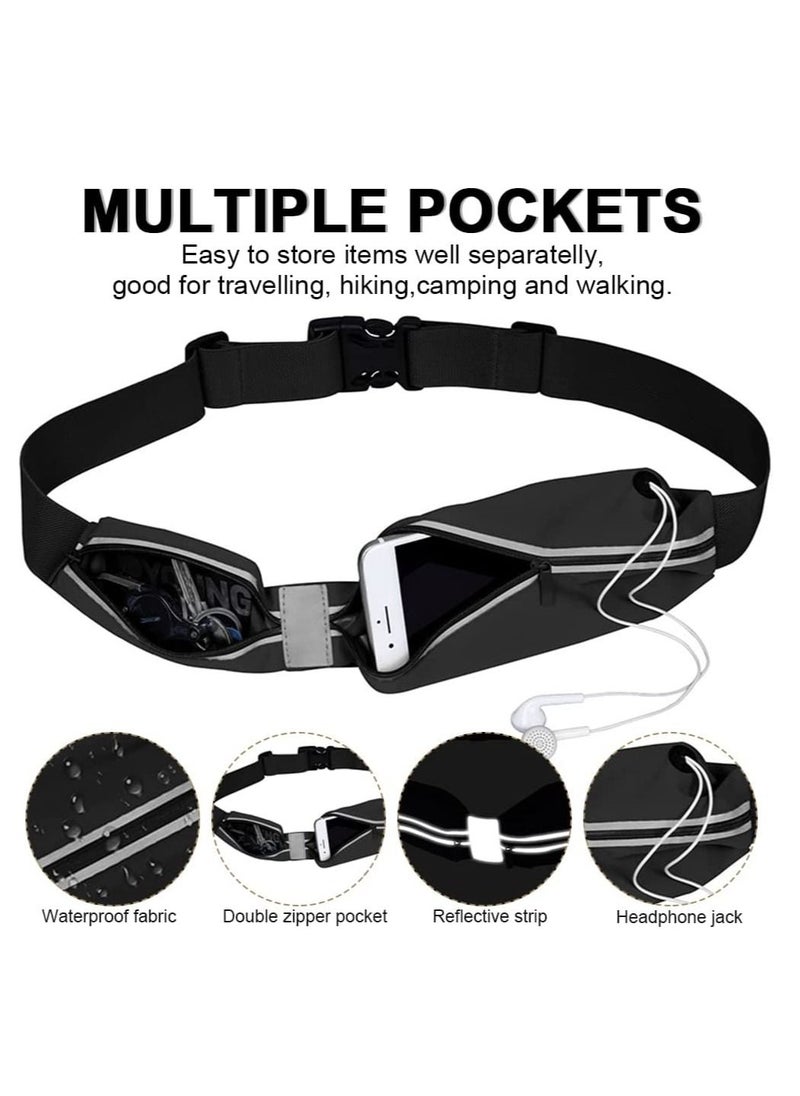 SYOSI - Slim Running Belt for Women Men, Running Waist Pack Phone Holder, Jogging Workout Fan ny Pack Runners Pouch Gear Accessories for iPhone 12 11 Pro Max XS XR 8 7 Plus Traveling Gift - Image 1