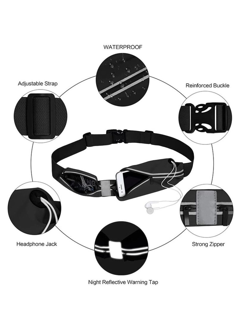 SYOSI - Slim Running Belt for Women Men, Running Waist Pack Phone Holder, Jogging Workout Fan ny Pack Runners Pouch Gear Accessories for iPhone 12 11 Pro Max XS XR 8 7 Plus Traveling Gift - Image 1