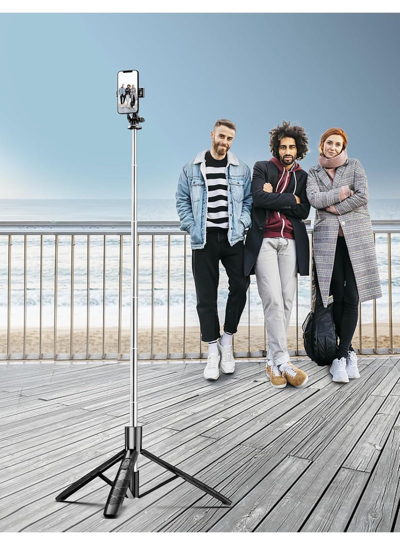Cool Baby 71 Inch Phone Tripod and Selfie Stick, All-in-One Retractable Phone Tripod with Wireless Remote Control for iPhone and Travel Tripod 360° Rotation, Compatible with iPhone Android Phones, Cameras - Image 5