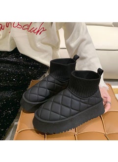 2023 Trendy Womens Winter Snow Boots Black