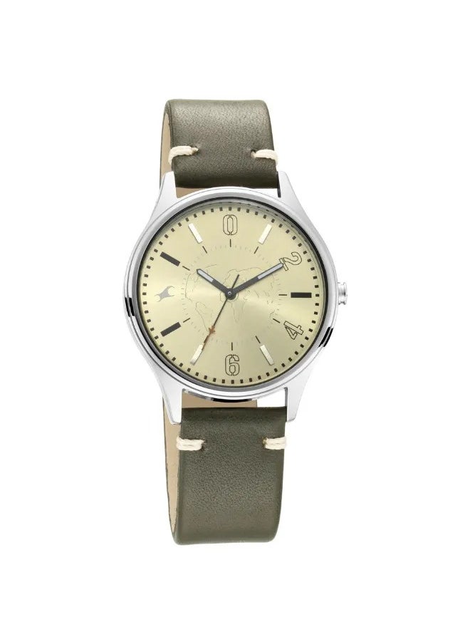 fastrack Men's Analog Round Shape Leather Wrist Watch - 3237SL02 - 48.3 Mm  - Image 1