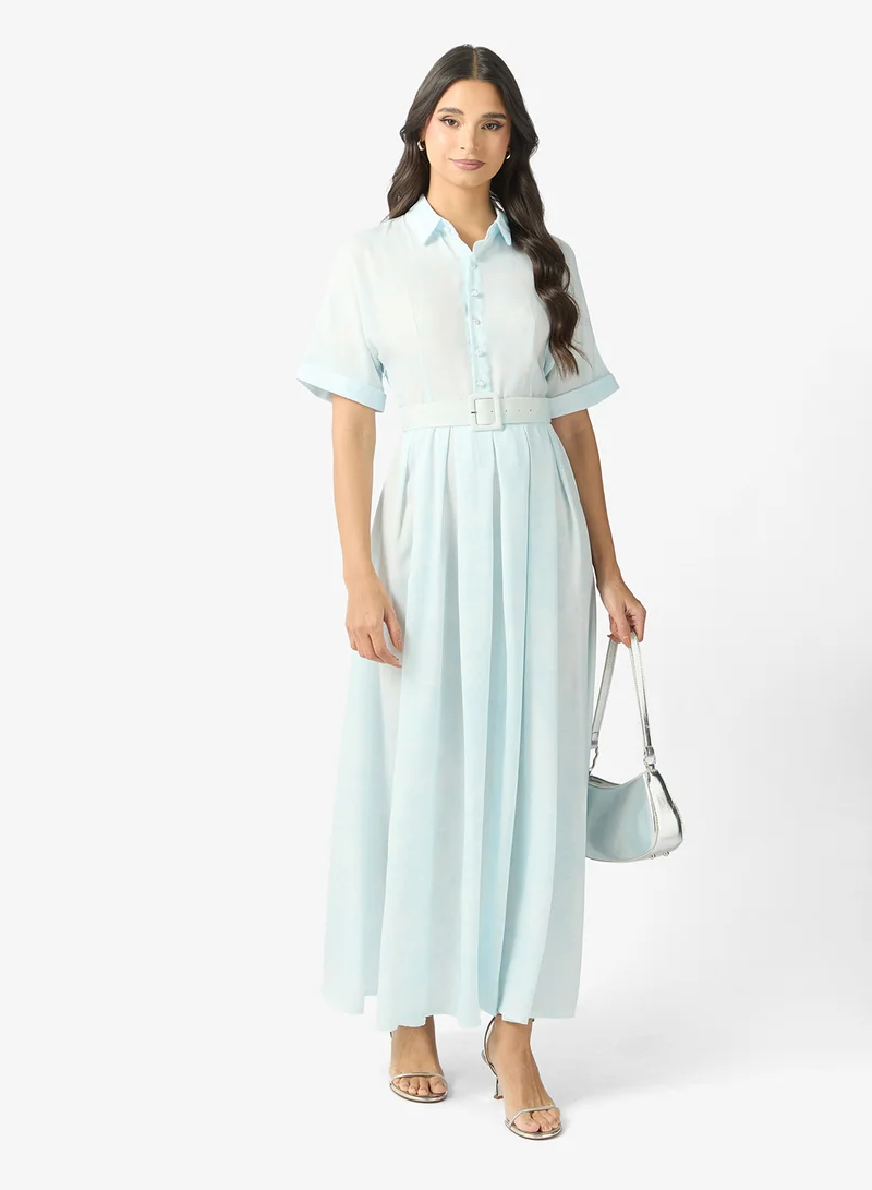 ELLA Printed Shirt Dress