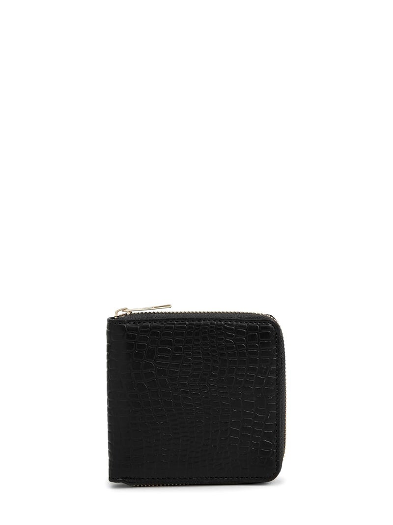 KLEIO PU Leather Wallet for Women - Cherry Dark Brown with Zip Closure & Multiple Card Slots - Image 1