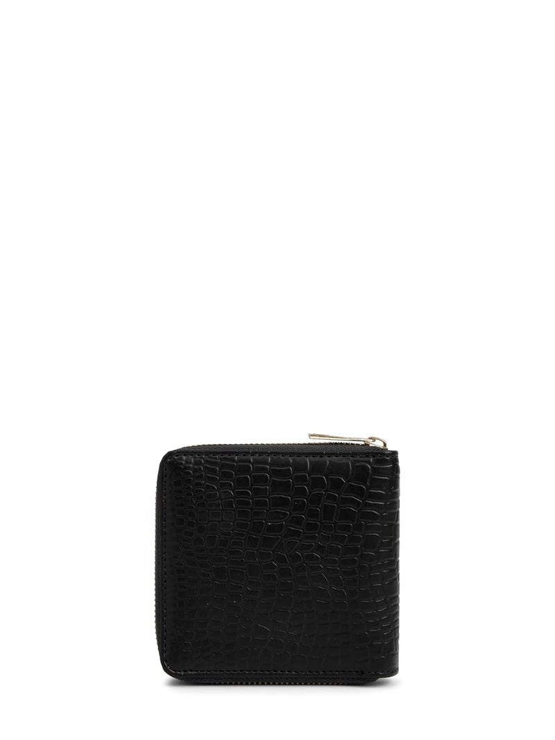KLEIO PU Leather Wallet for Women - Cherry Dark Brown with Zip Closure & Multiple Card Slots - Image 3